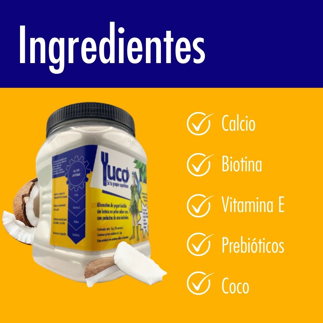 Suplemento Vegano con Factor Antiedad Sabor Coco (1 kilo)