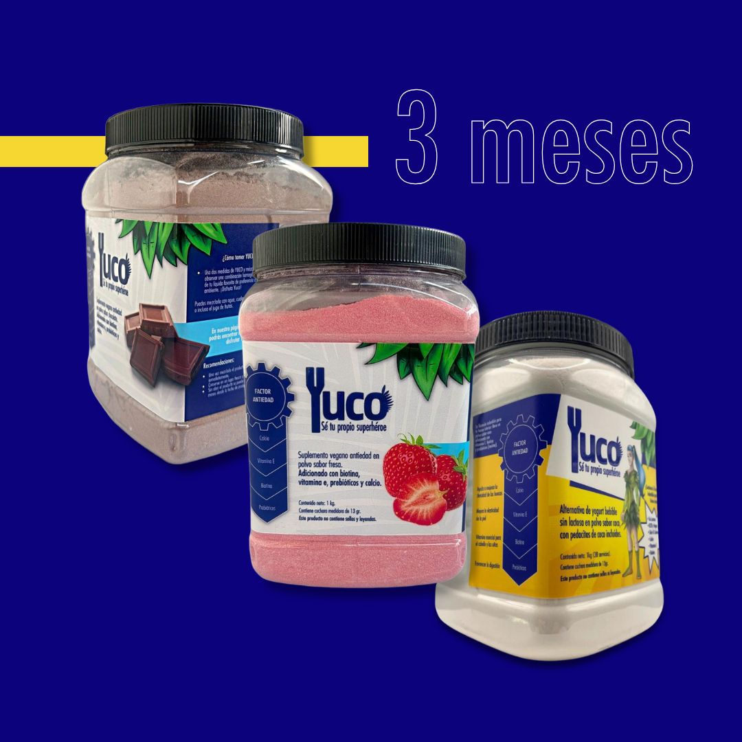 Membresía 3 o 6 meses | Tu Yuco a un menor precio | Suplemento Vegano con Factor Antiedad
