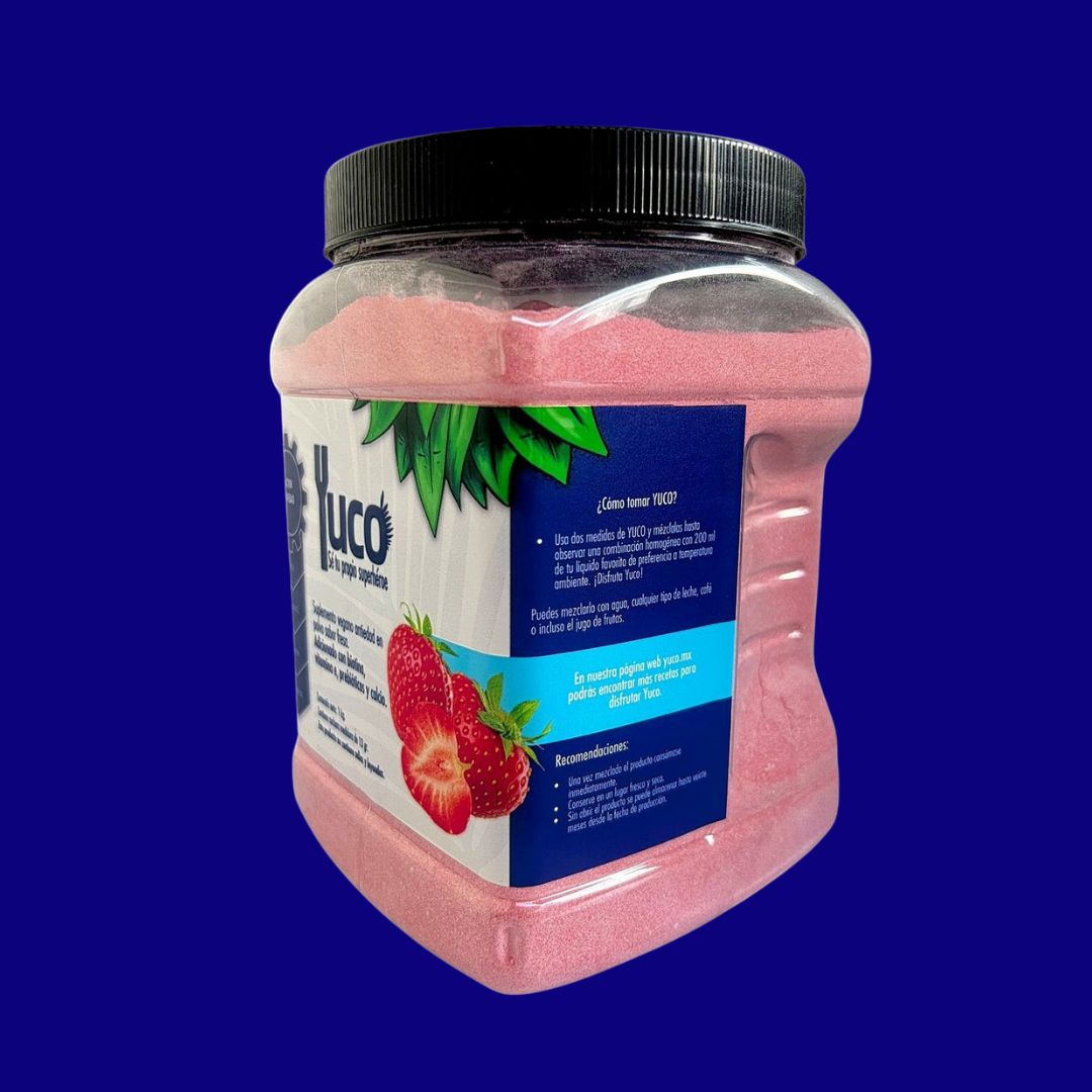 Suplemento Vegano con Factor Antiedad Sabor Fresa (1 kilo)