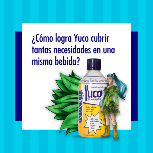 Yuco: sin lactosa, vegan, keto, sin sellos negros, sin azucar y ademas es antiedad