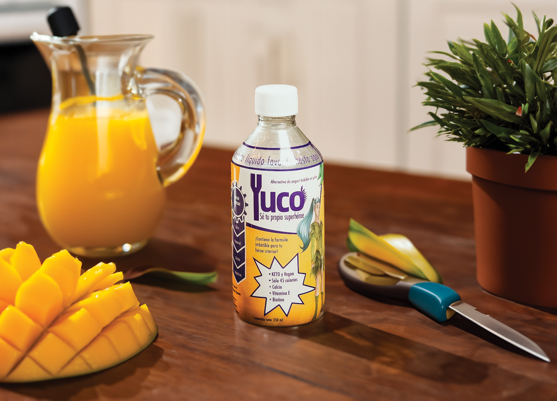 Yuco yogurt sin lactosa antiedad de coco con mango