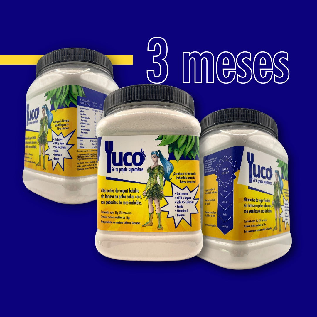 Membresía 3 o 6 meses | Tu Yuco a un menor precio | Suplemento Vegano con Factor Antiedad