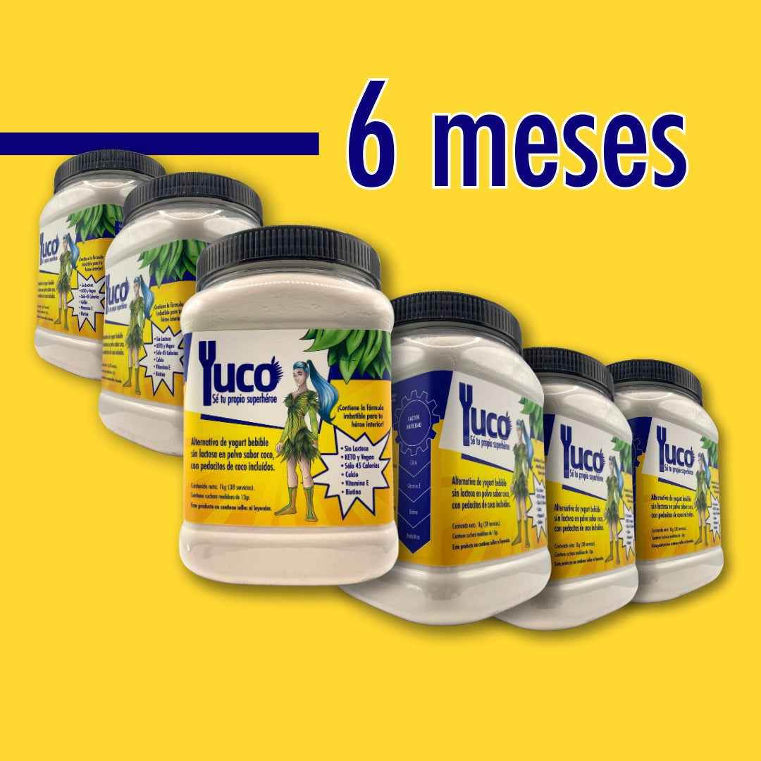 Membresía 3 o 6 meses | Tu Yuco a un menor precio | Suplemento Vegano con Factor Antiedad